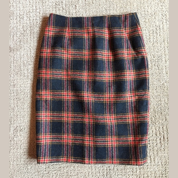 Boden Dresses & Skirts - Boden Wool Plaid Pencil Skirt, Like New